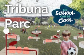 My School Can Be Cool: „Tribuna Parc” din Cornești, proiect co-creat de elevi, devine realitate 
