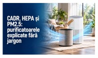 CADR HEPA și PM2 5 termenii purificatoarelor explicați fără jargon &Icirc;n realitate lucrurile sunt mai simple