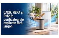 CADR, HEPA și PM2.5: termenii purificatoarelor explicați fără jargon