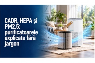 CADR, HEPA și PM2.5: termenii purificatoarelor explicați fără jargon