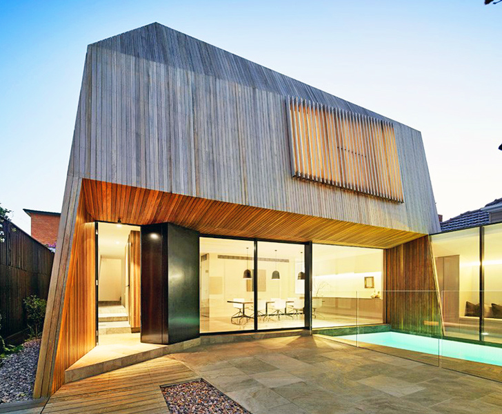 Forme geometrice îndrăznețe modifică aspectul unei case tradiționale