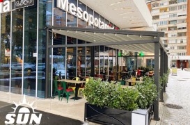 Lanțul de restaurante Mesopotamia și terasele cu pergole retractabile  