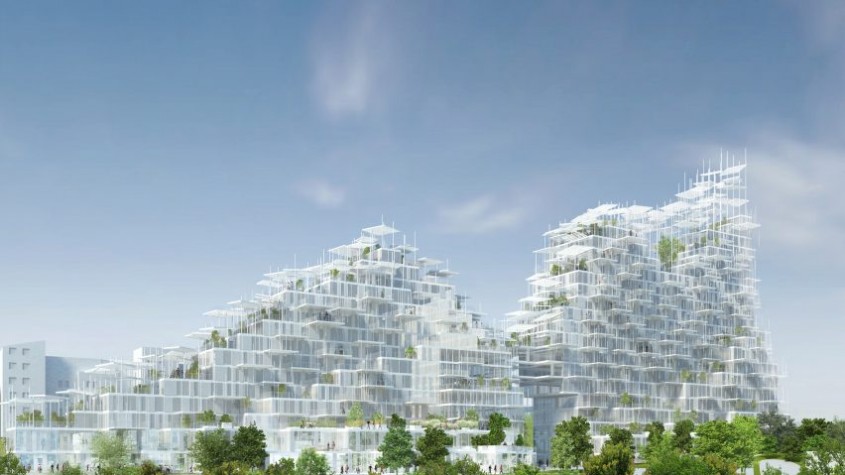 Acest "sat vertical" din lemn va fi construit în Paris