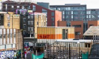 Centru comunitar construit cu materiale reciclate de la Olimpiada londoneza Centrul comunitar denumit Hub 67 a