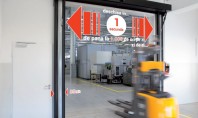 Uşă rapidă de interior pentru centrele logistice – Butzbach Novosprint Compania germana Butzbach a dezvoltat timp
