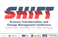 Noua ediție „SHIFT. Business Transformation and Change Management Conference”, 11 noiembrie 2022
