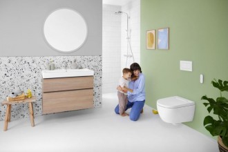 Geberit AquaClean – vase wc care curăță cu jet de apă pentru o senzație de prospețime