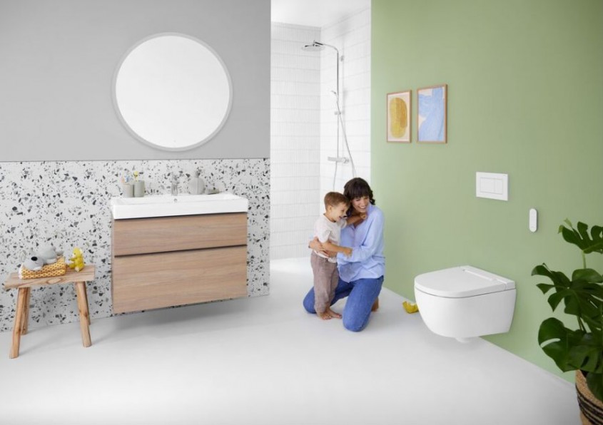 Geberit AquaClean – vase wc care curăță cu jet de apă pentru o senzație de prospețime