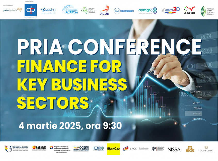 PRIA FINANCE for KEY BUSINESS SECTORS – 4 martie 2025 de la 9 30 la Institutul