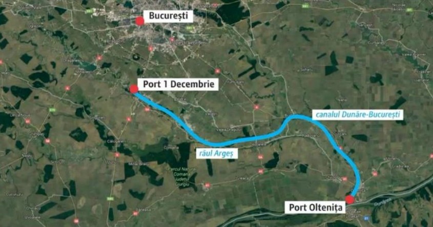 Proiectul canalului Dunare - București început în 1986 va fi reluat Bucureștenii ar putea merge în