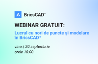 Webinar gratuit: Lucrul cu nori de puncte și modelare în BricsCAD