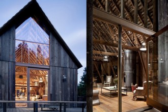 Dintr-un vechi hambar a ieșit o casă modernă