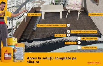 Balcon finisat cu Sika® Balcony  – soluţie tehnică