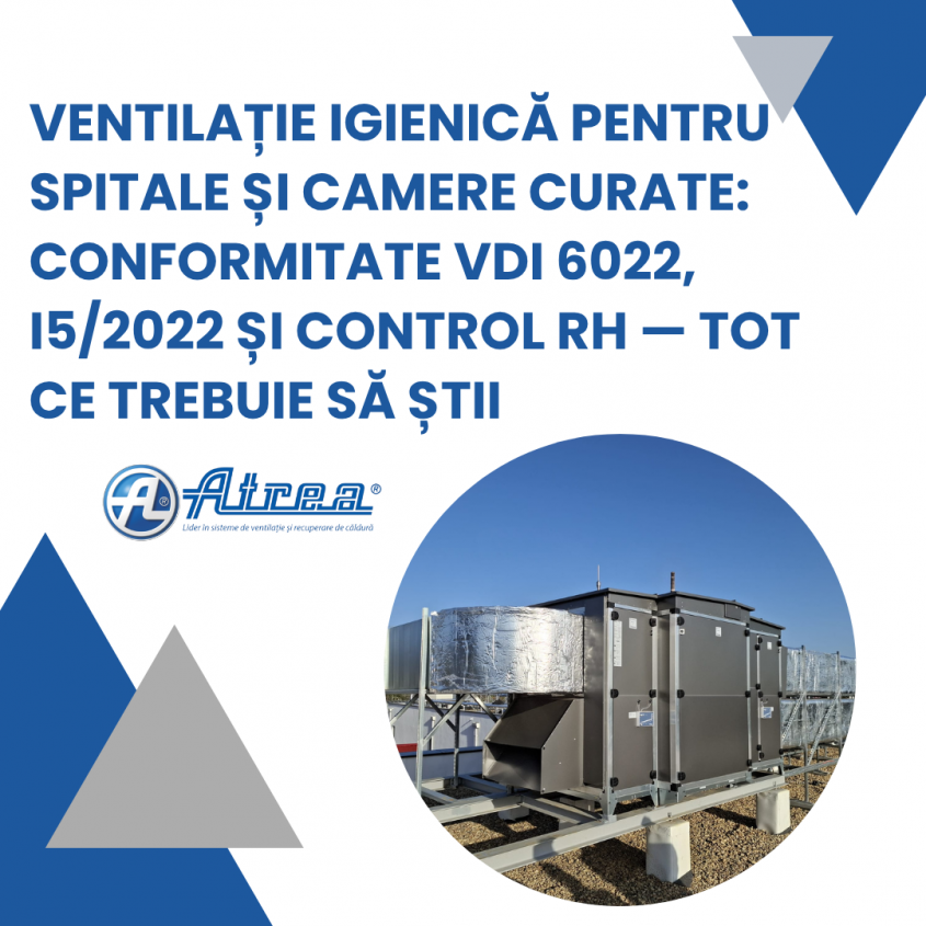 Calitatea aerului în spitale: de ce ventilația a devenit o prioritate strategică