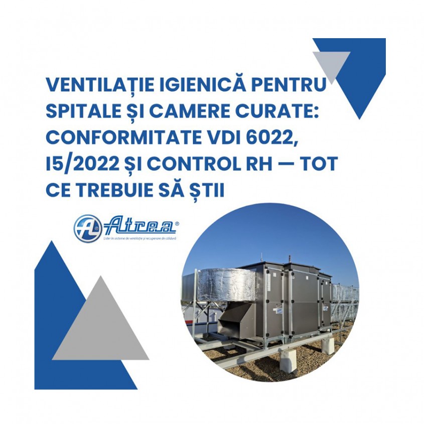 Calitatea aerului &icirc;n spitale: de ce ventilația a devenit o prioritate strategică