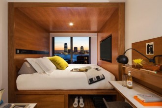 Camere de hotel de dimensiuni reduse care folosesc la maximum spațiul