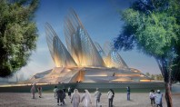 Un muzeu futurist creat Foster + Partners își deschide aripile pentru a se răcori Cele cinci