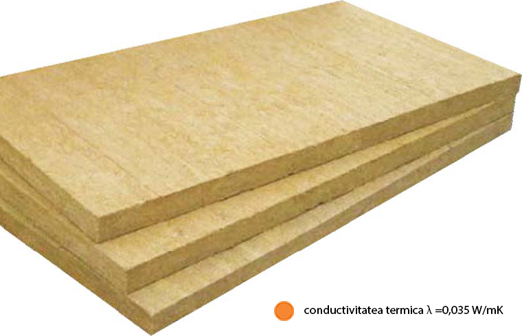 FKD-N (lamda =0 035 W mK) Vata bazaltica pentru termosistem cu cea mai buna conductivitate termica