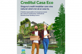 Garanti BBVA Romȃnia lansează Creditul Casa Eco pentru achiziția de locuinţe verzi