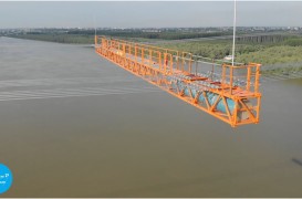 Rezervoare din poliesteri armați pentru echilibrarea podului suspendat de la Brăila