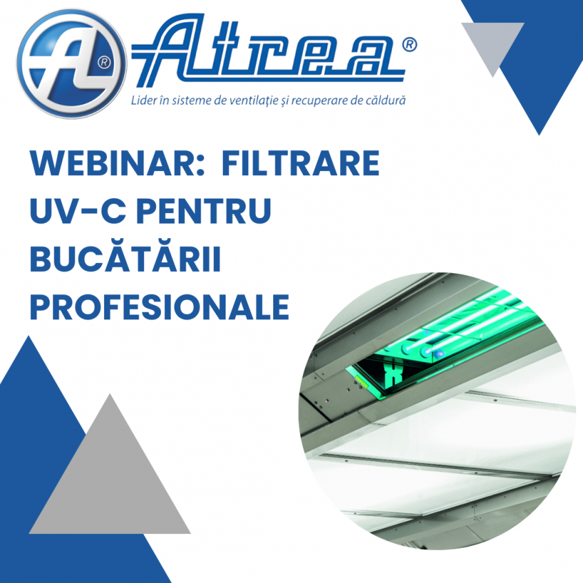 ATREA România prezintă soluții avansate de filtrare UV-C pentru bucătării profesionale