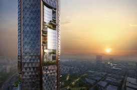 O nouă clădire super înaltă în oraş: Un zgârie-nori octogonal