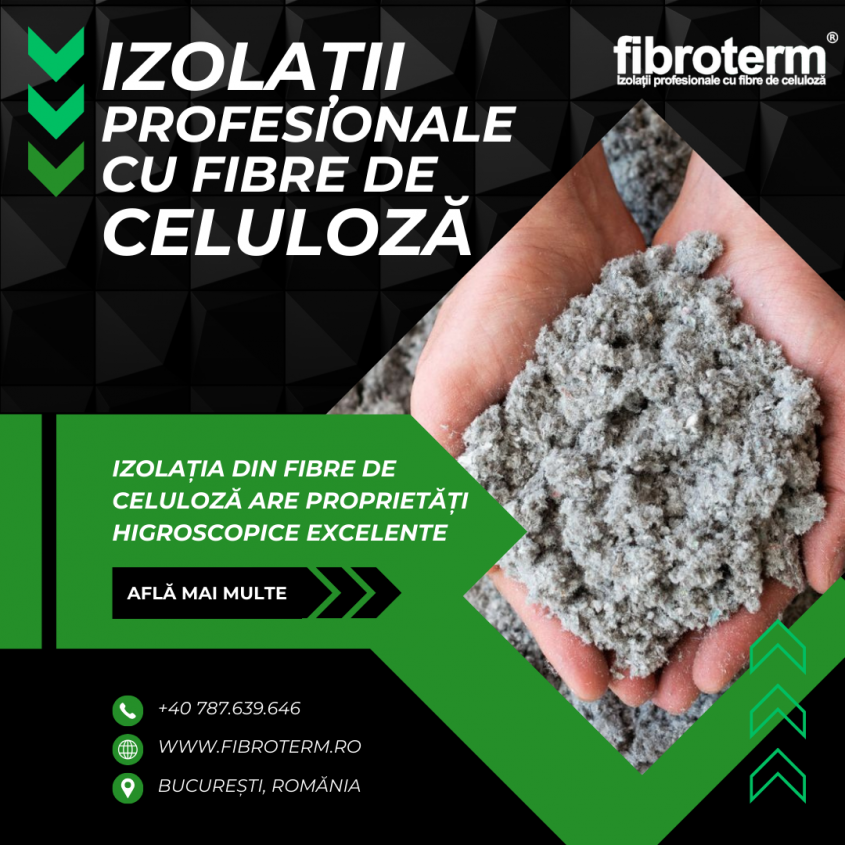 Izolația din celuloză – cum să îmbunătățești confortul casei tale într-un mod natural