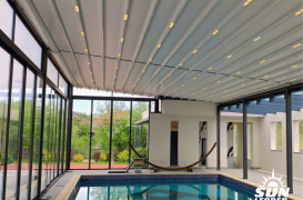 Pergole retractabile și terase complet amenajate pentru toamnă