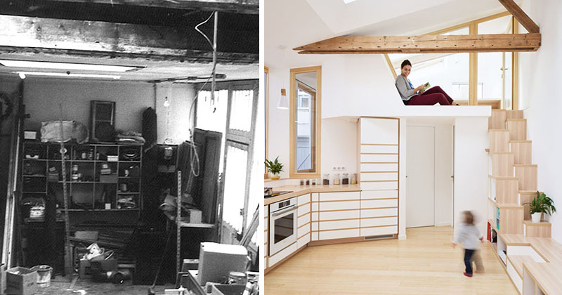 Studioul unui artist din anii '70 a fost transformat într-o casă luminoasă și aerisită