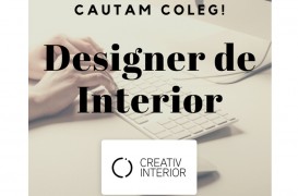 Creativ Interior caută un coleg pe post de designer de interior