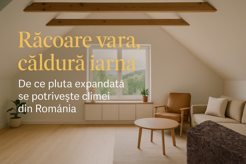 Răcoare vara, căldură iarna: de ce pluta expandată se potrivește climei din România