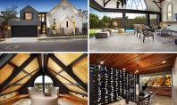 O veche biserică din lemn a fost transformată într-o locuinţă spaţioasă şi modernă