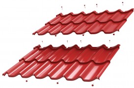 Tigla metalica Umbrella® dublu-modulara. Usor de manevrat si de montat, fara imbinari vizibile