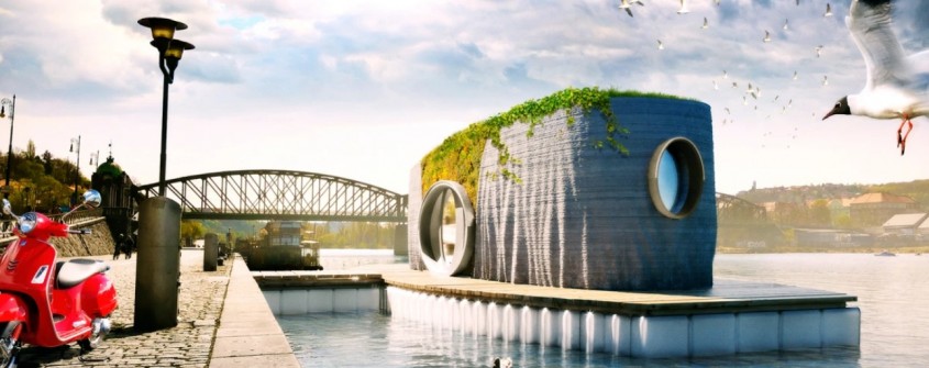 O casă plutitoare va fi printată 3D în 48 de ore în Cehia