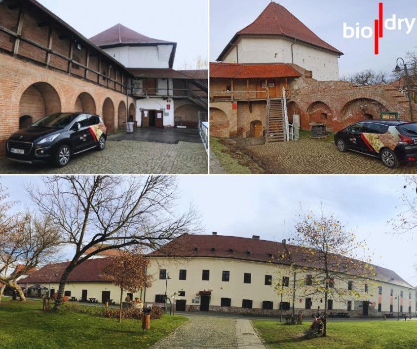Protejarea de umiditate a zidurilor castelului medieval din Târgu Mureș cu Biodry