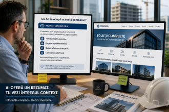 De ce inteligența artificială poate descrie incomplet un producător sau un furnizor din construcții și cum