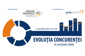 Lansarea raportului „Evoluția concurenței în sectoare cheie – 2021”, 14 decembrie 2021