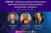 Despre digitalizarea și automatizarea proceselor de business din sectorul e-commerce, 22 martie 