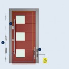 Noul concept pentru ușile rezidențiale. GU-SECURY AUTOMATIC ȘI CONTROLUL  ACCESULUI CU AMPRENTĂ