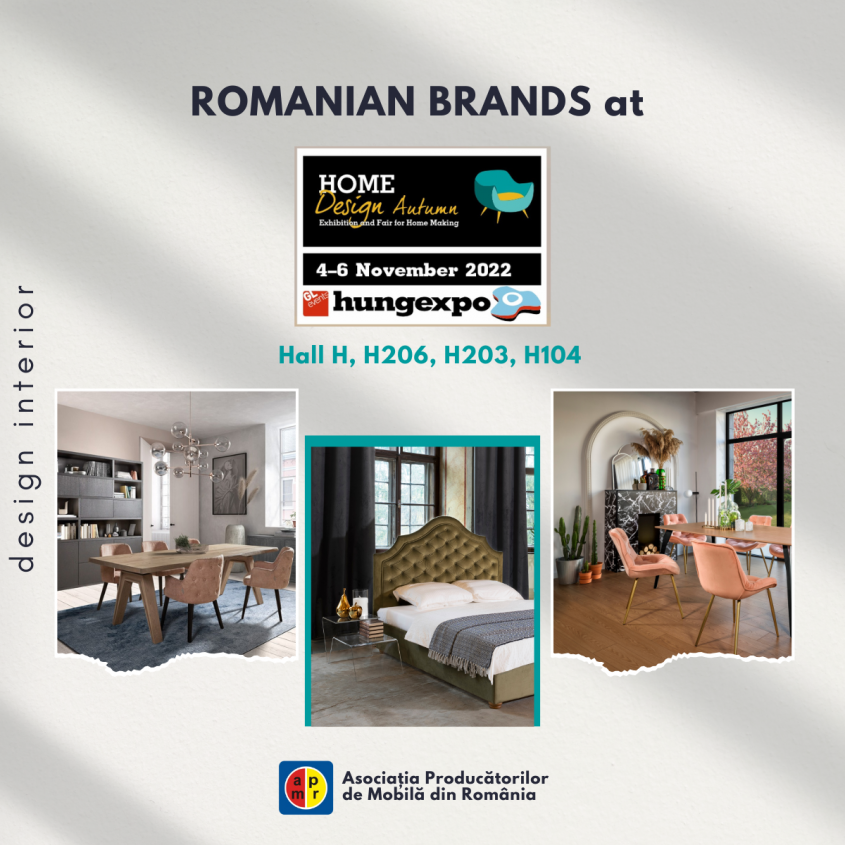 România participă la HOMEDesign Budapesta, cea mai mare expoziție de mobilă și decorațiuni interioare din Ungaria