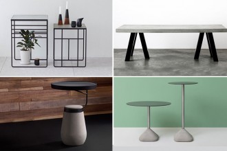 Idei pentru interioare industriale –  mese din metal și beton