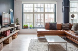 Un apartament confortabil ce aminteste de un spatiu industrial