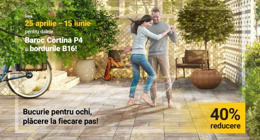 Bucurie pentru ochi, plăcere la fiecare pas. Oferta cu 40% reducere de la Elis Pavaje