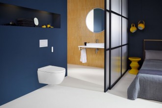 O nouă eră &icirc;n baie: Luxul accesibil al vasului WC cu duș Geberit AquaClean Alba