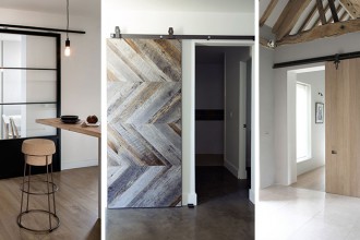 Uși glisante de „hambar” în spații moderne