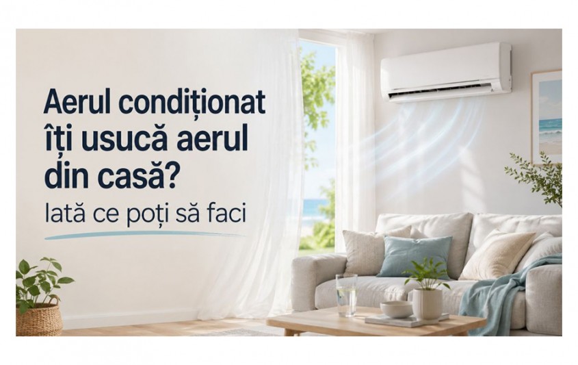 Aerul condiționat &icirc;ți usucă aerul din casă? Iată ce poți să faci