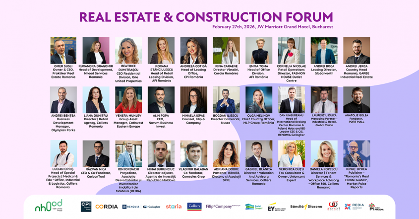 Real Estate & Construction Forum 2026: Perspectivele pieței imobiliare din Rom&acirc;nia și Republica Moldova