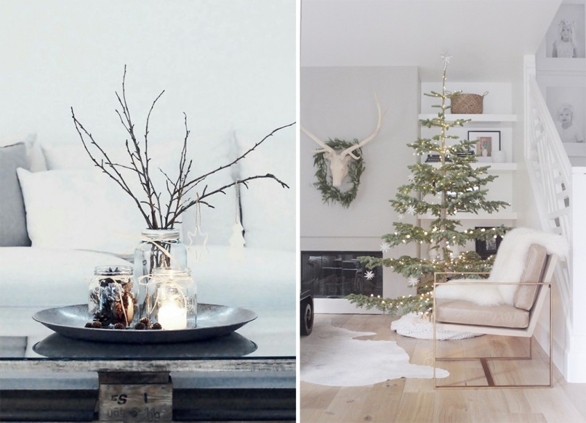 10 idei de decorare a casei pentru un Crăciun în stil minimalist