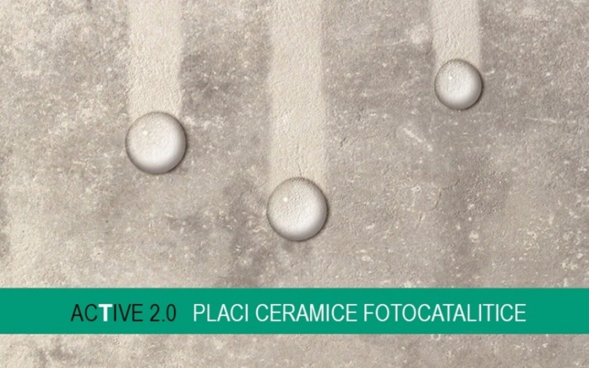 Plăci ceramice fotocatalitice pentru exterior şi interior