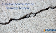 5 cauze ale fisurării betonul Tratament în masa betonului cu Penetron Admix Atunci cand este aplicat